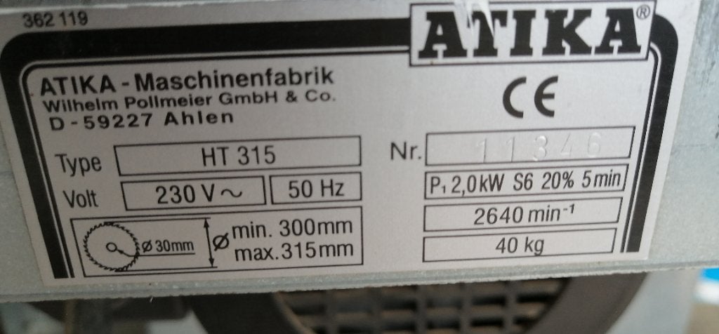 Zaagtafel Atika, Ophalen, Gebruikt, Cirkelzaag, Atika