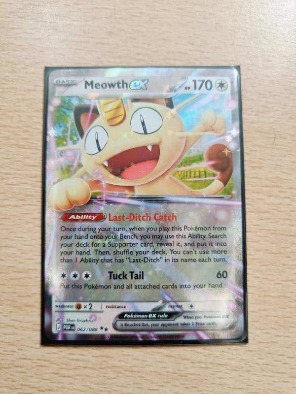 Meowth EX | Double Rare | Perfect Order, Ophalen, Nieuw, Losse kaart, Foil