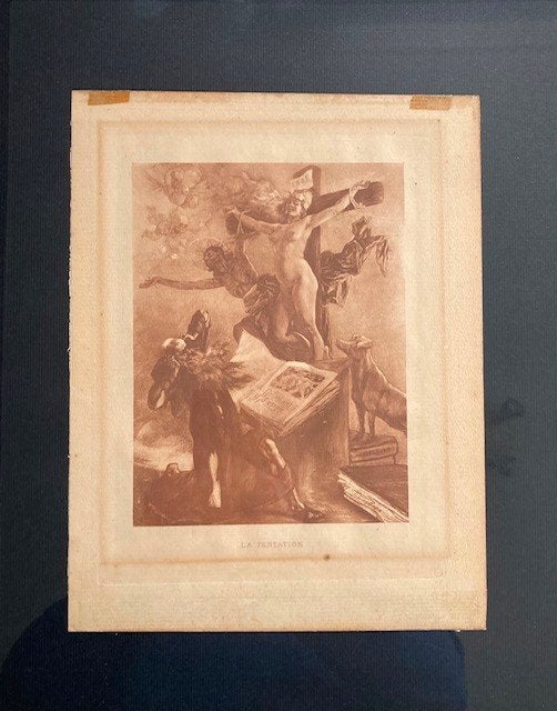 Gravure gesigneerd door Félicien ROPS., Antiek en Kunst, Kunst | Etsen en Gravures, Ophalen, Gravure, Gesigneerd