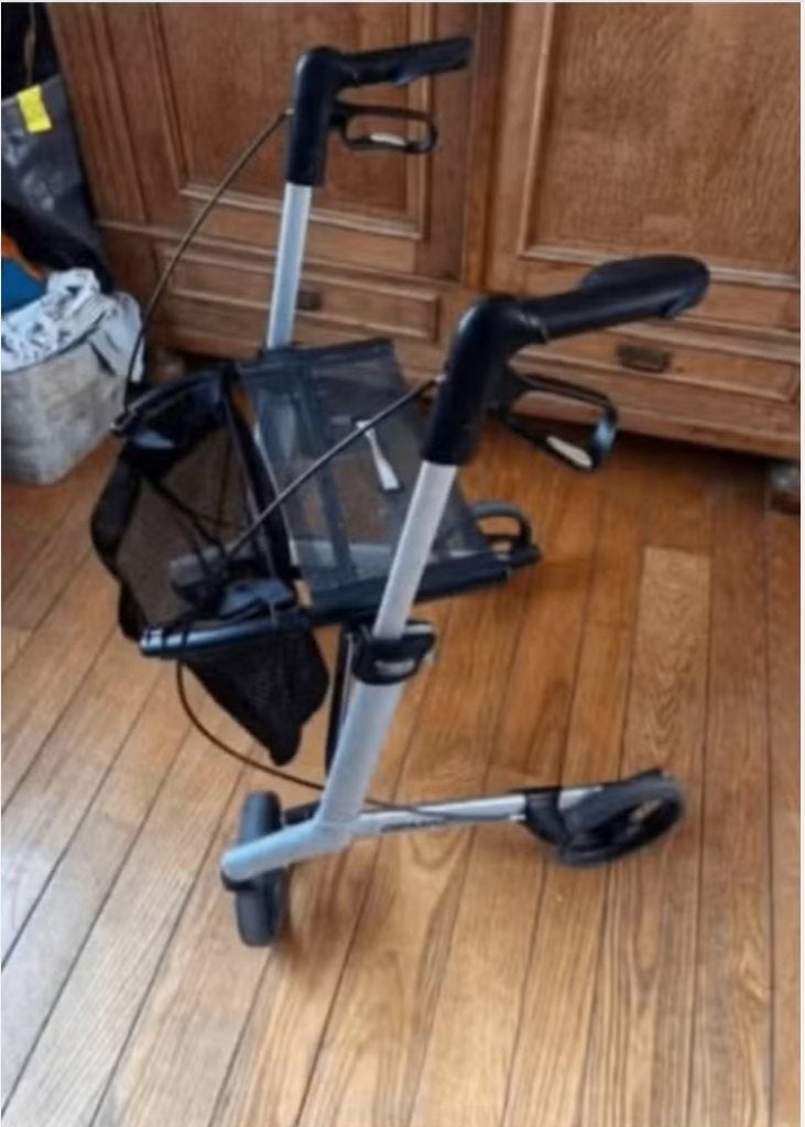 Luxe Rollator Gemino 20 - Grijs - Lichtgewicht, Ophalen, Lichtgewicht