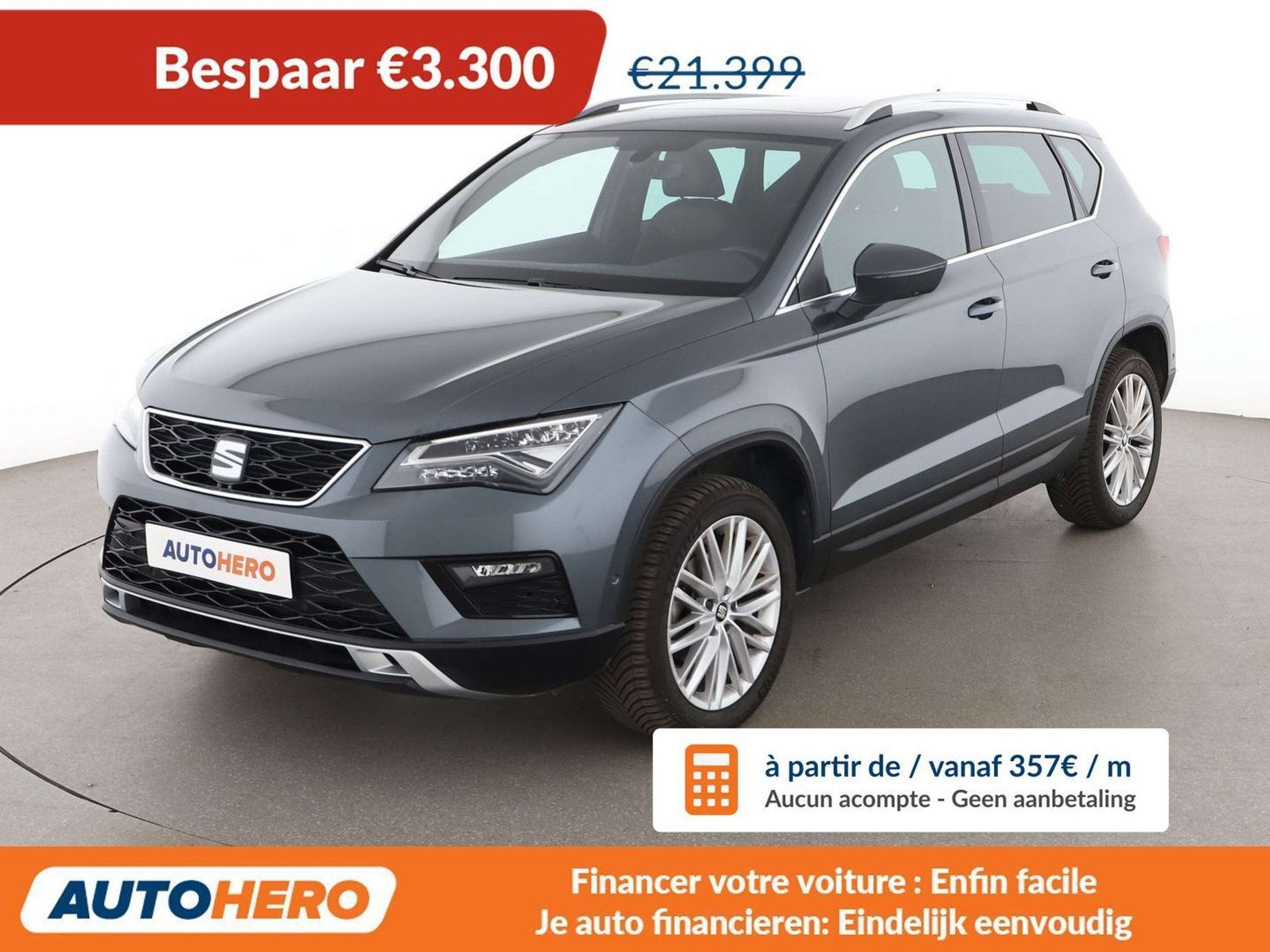 SEAT Ateca 1.5 TSI ACT Xcellence (automatique), Autos, Argent ou Gris, Achat, 5 portes, 5 places