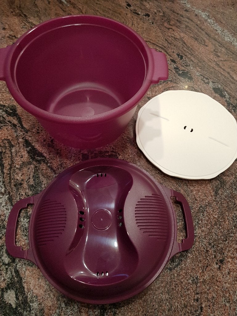 Tupperware rijststomer/rijstkoker, Huis en Inrichting, Keuken | Tupperware, Ophalen of Verzenden, Nieuw, Paars, Overige typen