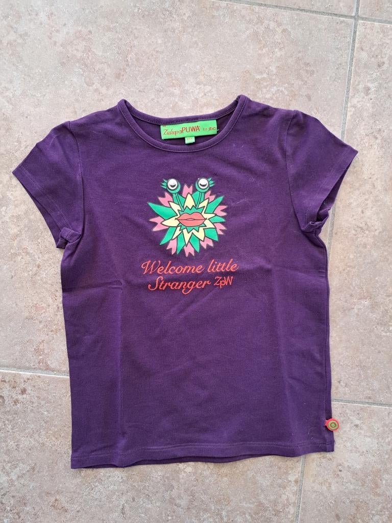 Paars t-shirt Zulupapuwa (JBC), maat 122, Kinderen en Baby's, Ophalen of Verzenden