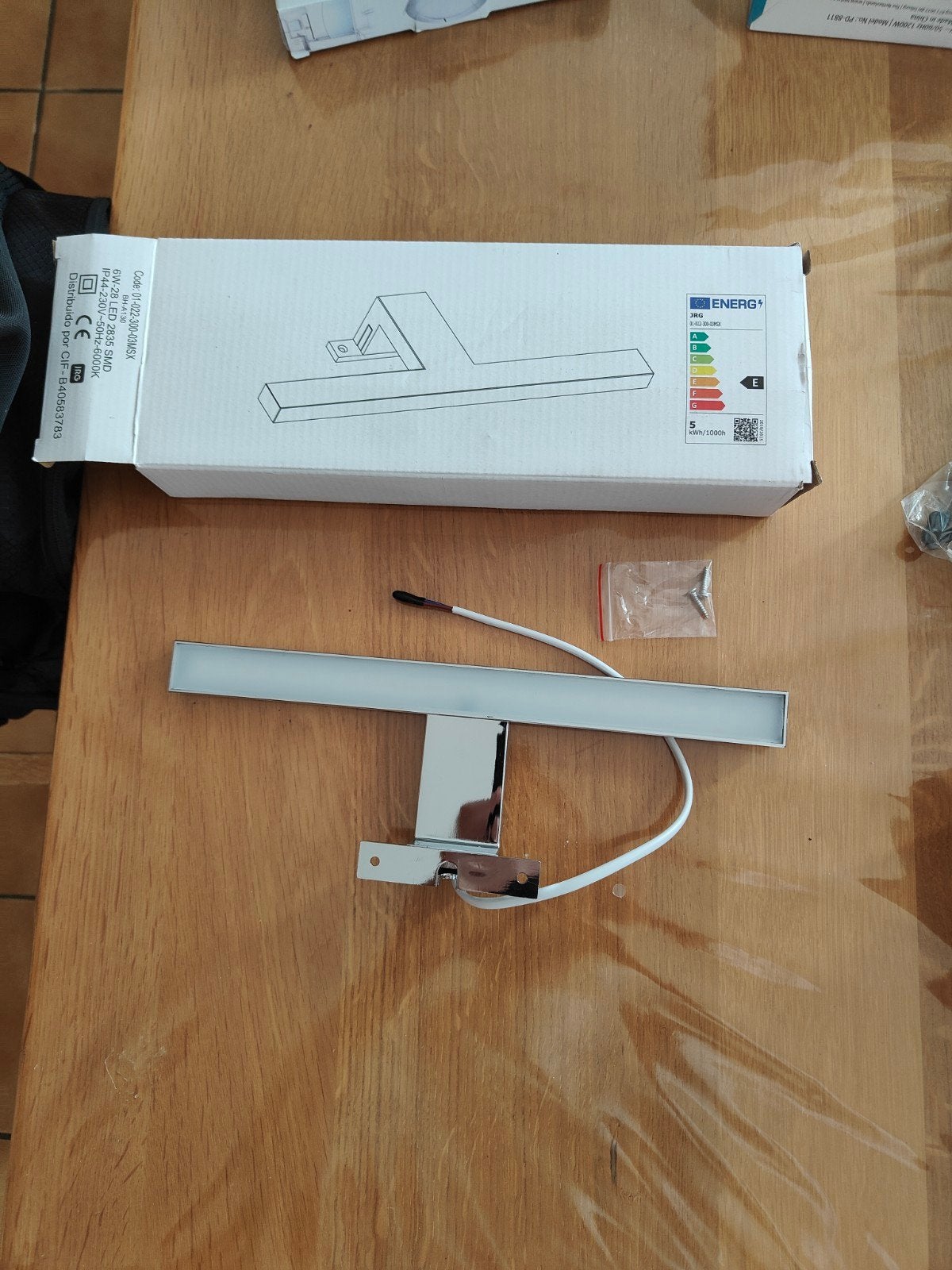 Applique LED miroir salle de bain JRG chromée IP44 – NEUF, Enlèvement