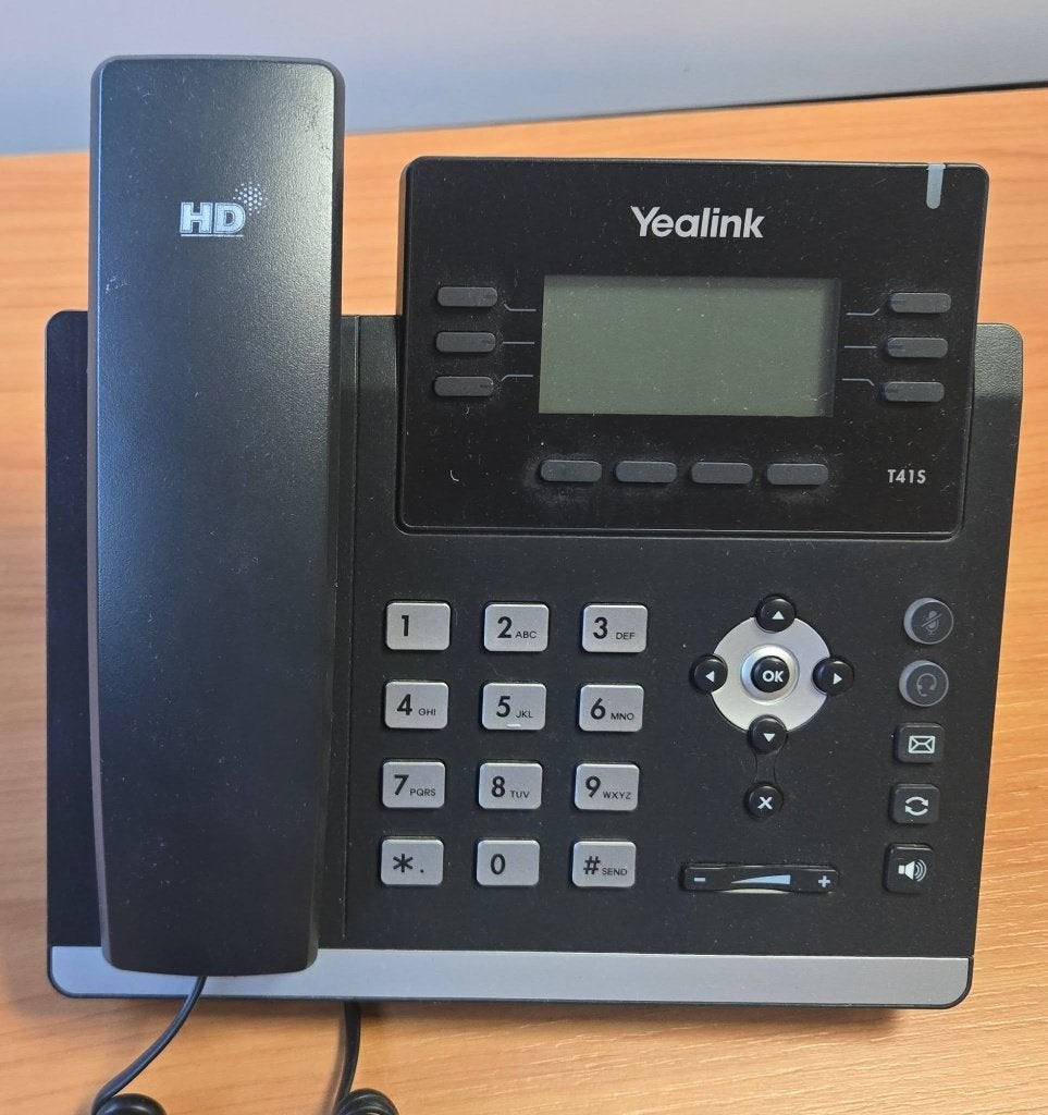 Téléphone VOIP Yealink T41S, Télécoms, Télématique & VoIP, Enlèvement ou Envoi, Comme neuf, Téléphone
