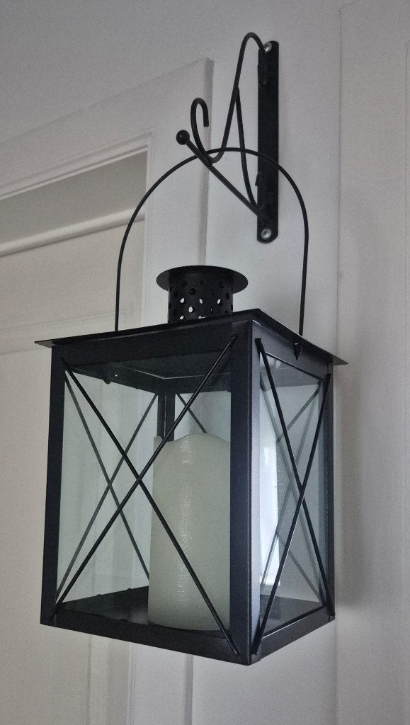 Zwarte wandlamp, Huis en Inrichting, Ophalen, Gebruikt, Wandlamp