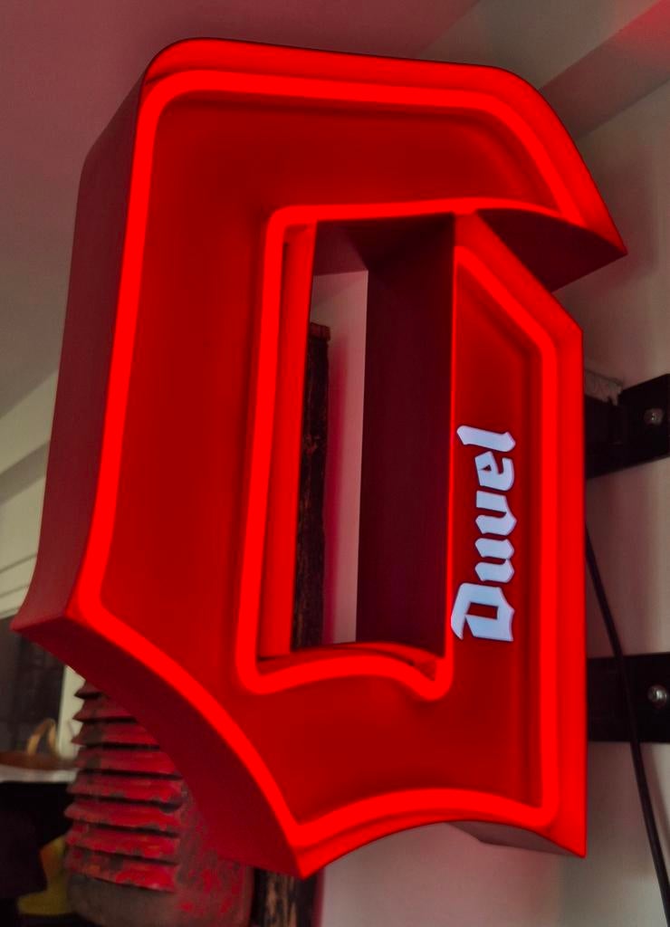 Enseigne Duvel Led, Enlèvement, Utilisé