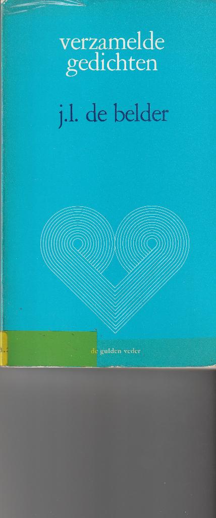 J.L.De Belder “Verzamelde gedichten”, Enlèvement ou Envoi, Utilisé, Un auteur