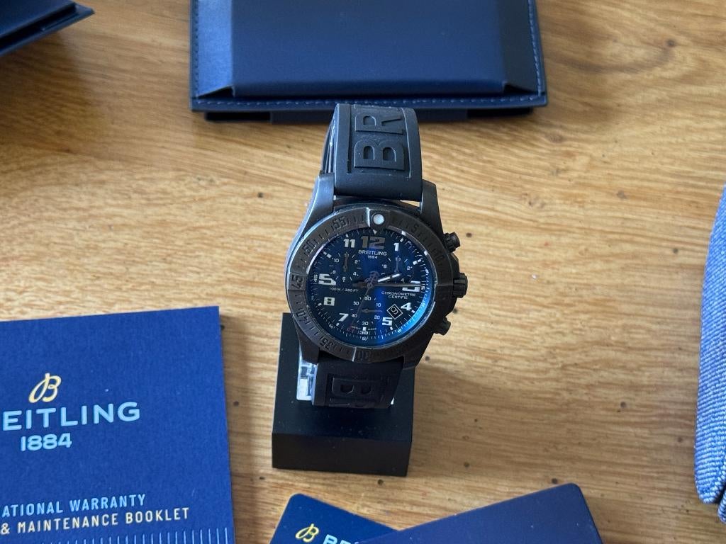Breitling Chronospace Evo Night Mission, Montre-bracelet, Breitling, Comme neuf, Enlèvement