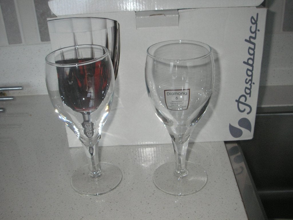 wijnglazen, Ophalen, Nieuw