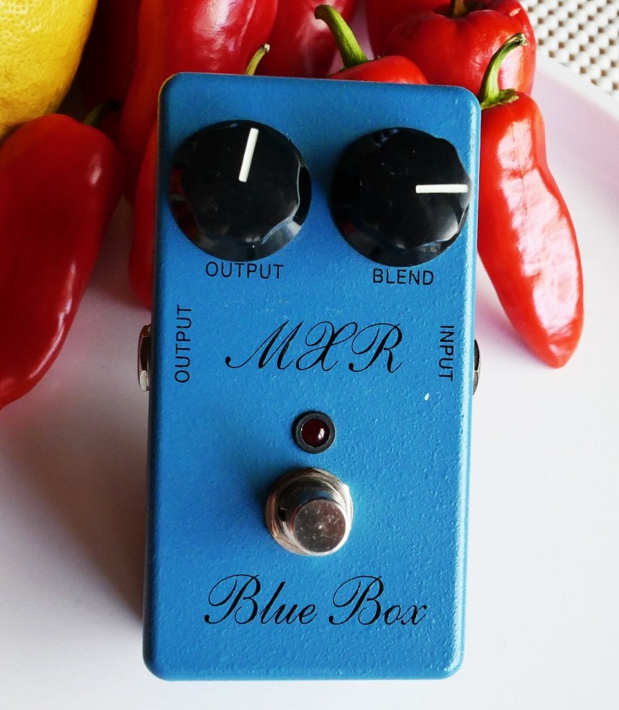 MXR M103 Script Blue Box Reissue, Muziek en Instrumenten, Effecten, Gebruikt, Distortion, Overdrive of Fuzz, Ophalen of Verzenden