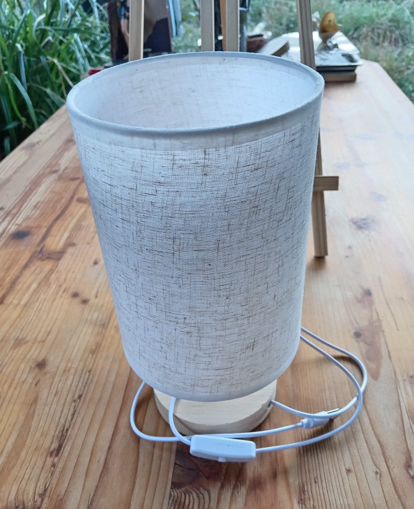 Houten nachtlampje Vintage LED-nachtlampje USB, Beige, Vintage, 25 cm, Verzenden