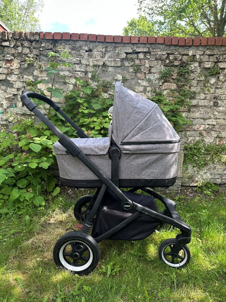 Thule Sleek dubbele buggy - kinderwagen, Ophalen, Gebruikt, Overige merken, Zonnekap