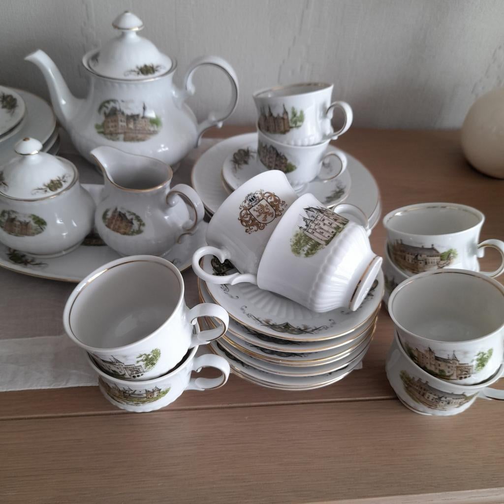 Porseleinen koffieservies Original Dutch Castles ., Antiek en Kunst, Antiek | Servies compleet, Ophalen