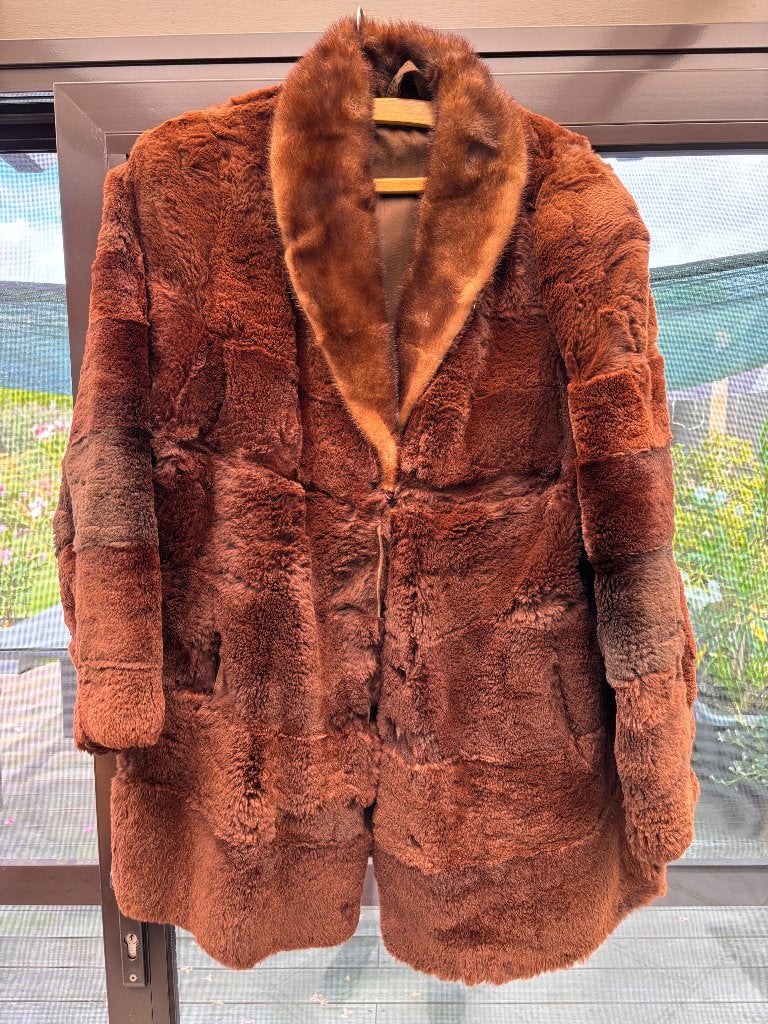 Bontjas, Vêtements | Femmes, Vestes | Hiver, Enlèvement, Porté, Taille 42/44 (L), Brun