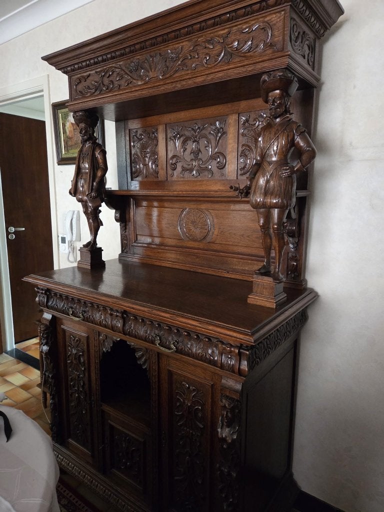 Coffret à sculpture néo-Renaissance, chêne, XIXe siècle, Antiquités & Art, Enlèvement