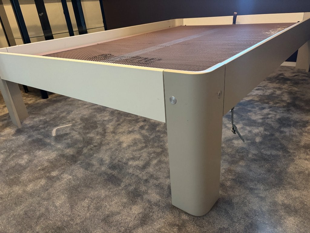 Bed, Huis en Inrichting, Ophalen, Gebruikt, Beige, 140 cm