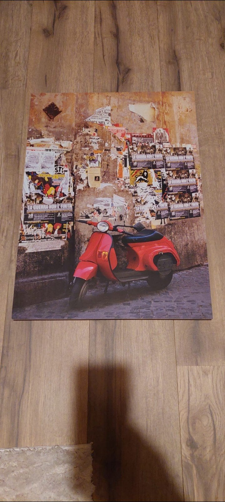 Wanddecoratie Vespa – 62x45 cm – Vintage Italiaanse sfeer, Antiek en Kunst, Antiek | Woonaccessoires, Ophalen