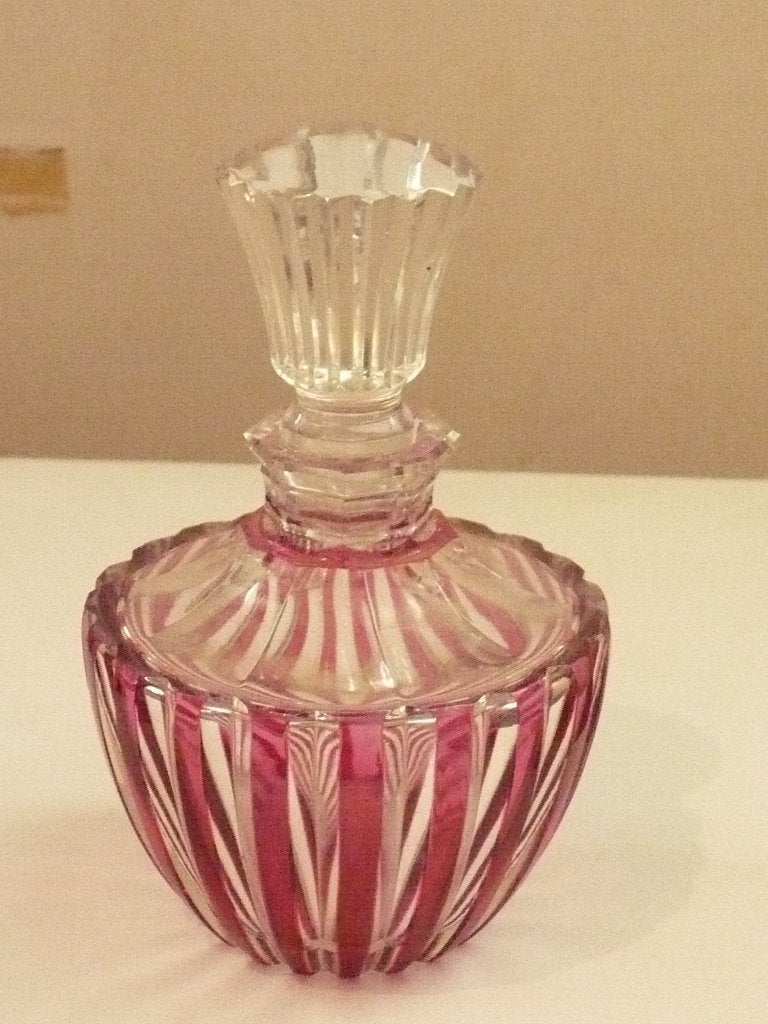 Kristallen parfumflesje van Val Saint Lambert, Ophalen of Verzenden