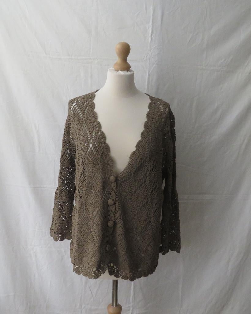 Mayerline gehaakte Gilet Maten zie omschrijving, Ophalen of Verzenden, Bruin