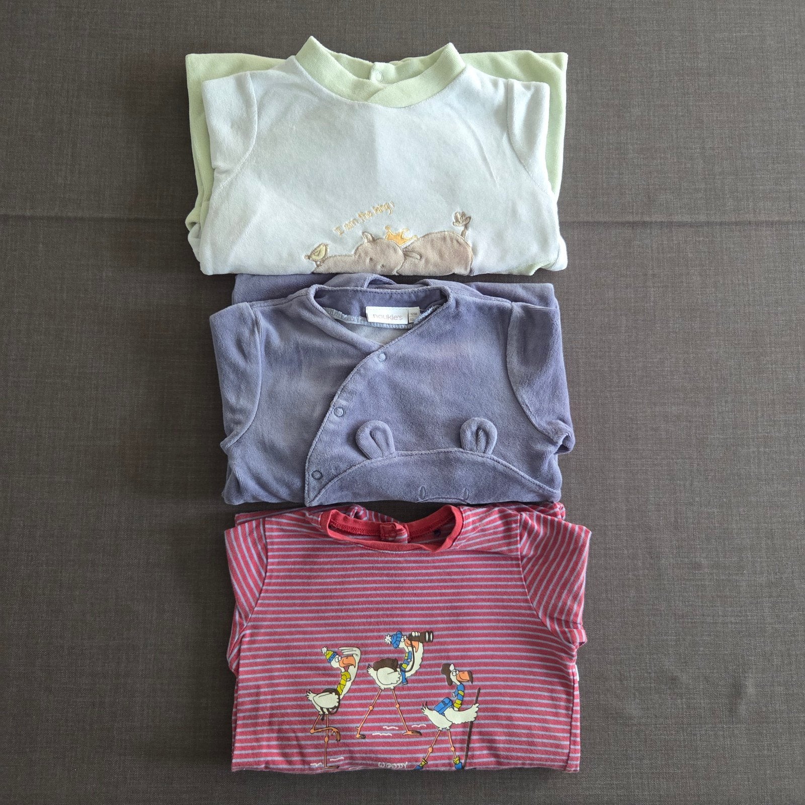 3 winterpyama's baby, maat 80, Enlèvement, Comme neuf, Garçon ou Fille, Vêtements de nuit ou Sous-vêtements
