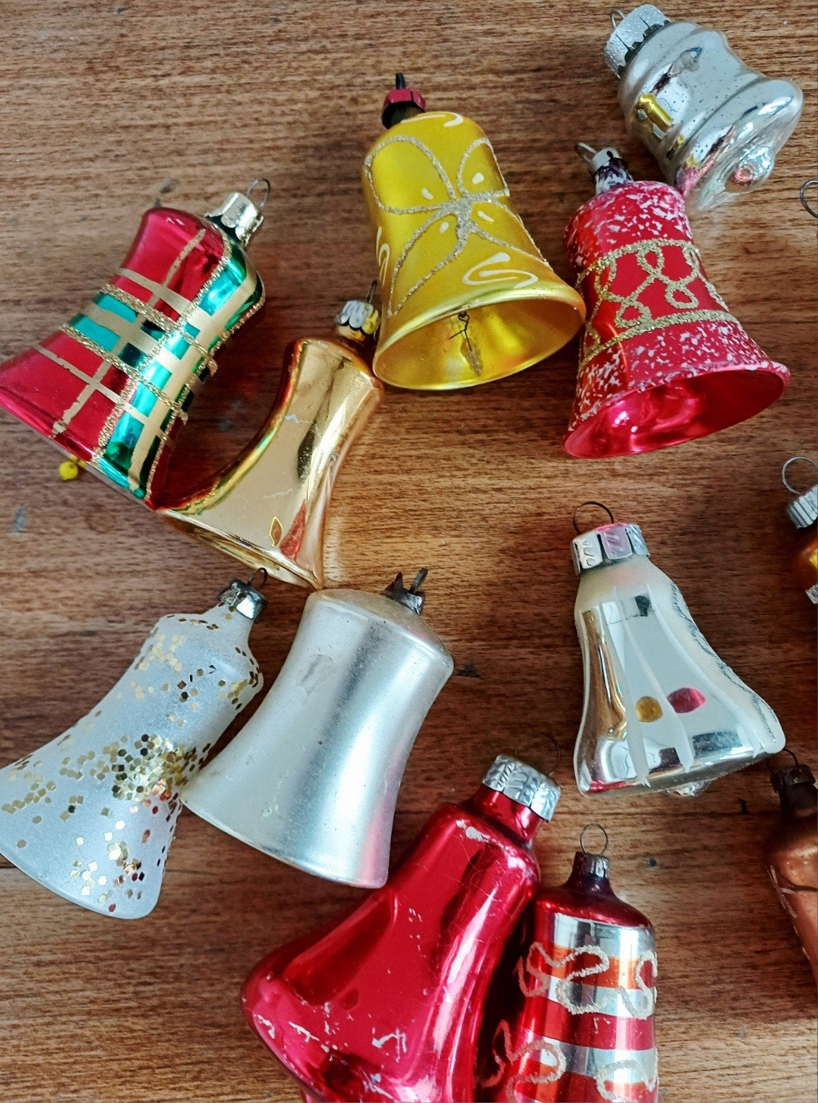 antieke en vintage klokjes kerstballen, Ophalen of Verzenden