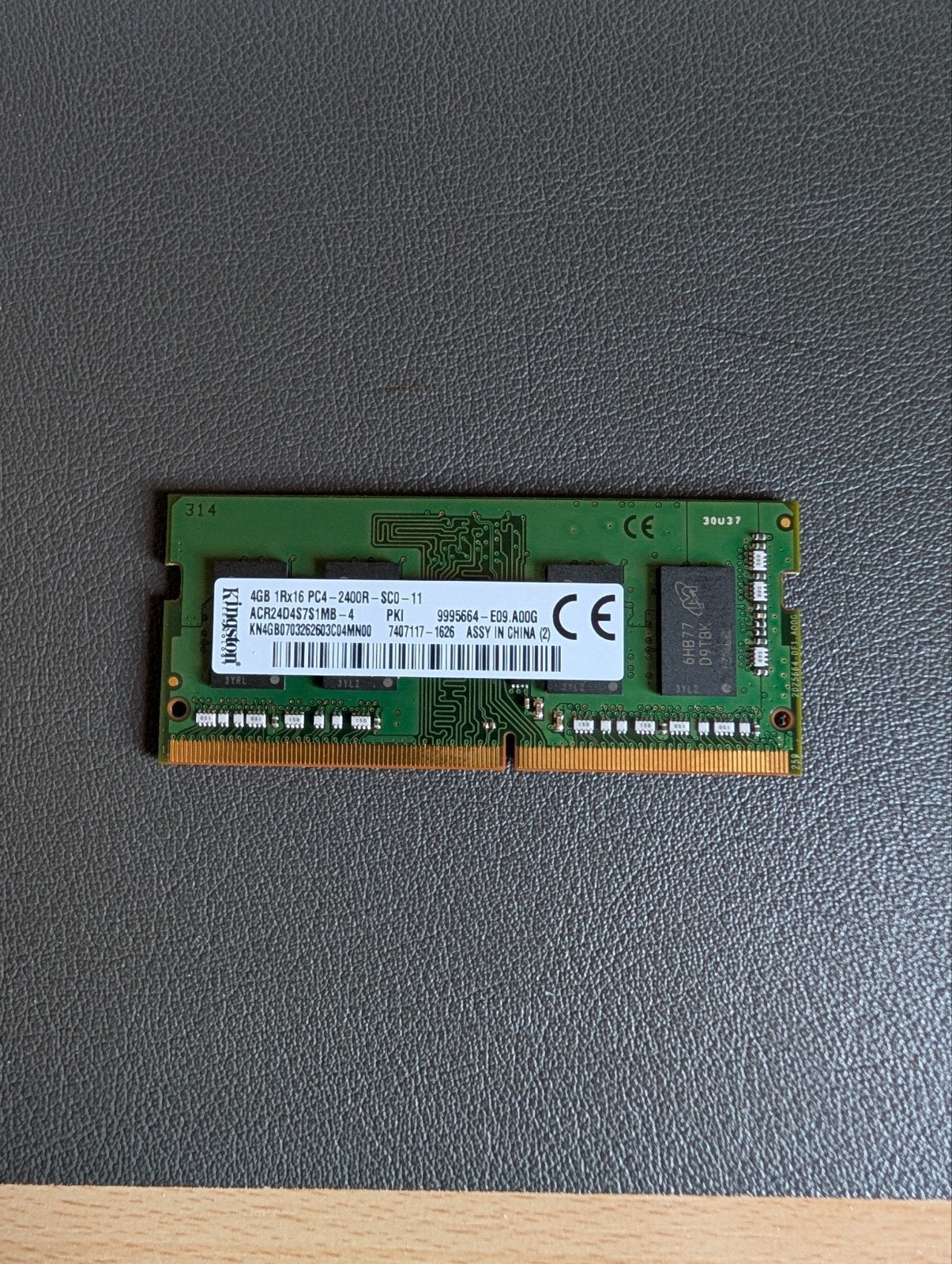 Kingston 4GB DDR4 2400MHz Laptop RAM, Computers en Software, RAM geheugen, Ophalen of Verzenden, DDR4, Laptop, 4 GB
