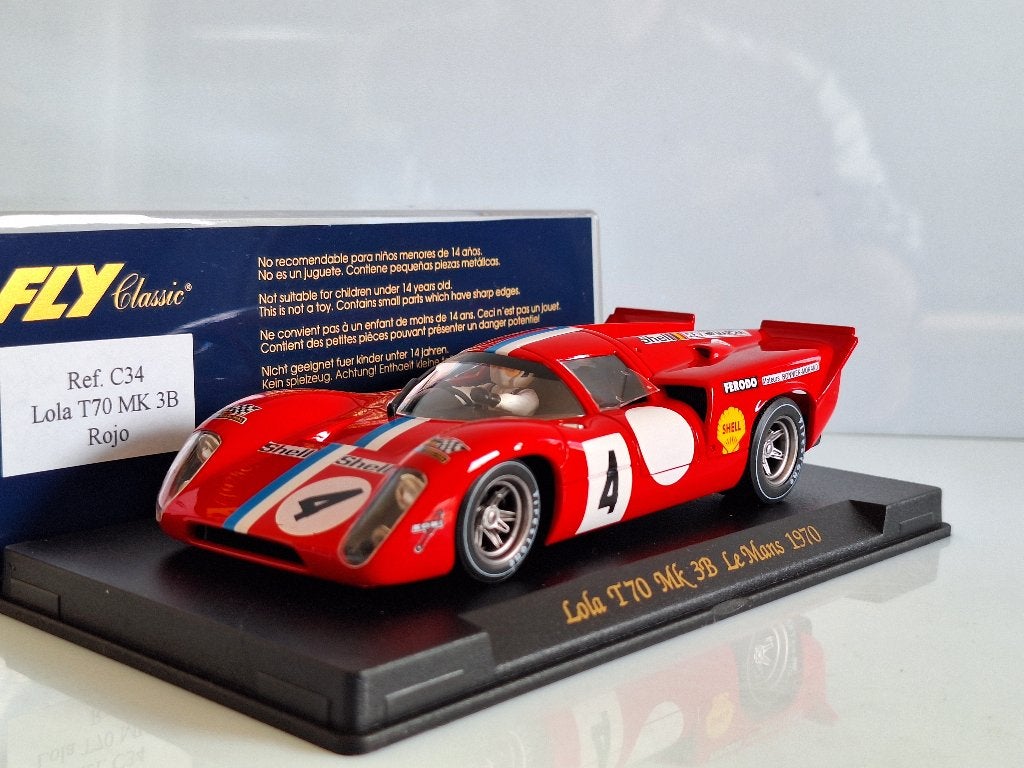 Fly Lola T70 MK3B Le-Mans 1970 Ref Nr C36, Overige merken, Racebaan, Nieuw, Ophalen of Verzenden