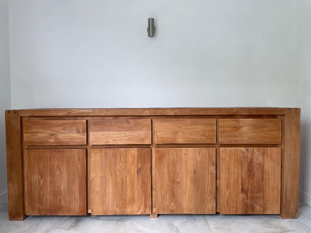 Teak dressoir, Huis en Inrichting, Kasten | Dressoirs, Ophalen, Zo goed als nieuw, Teakhout