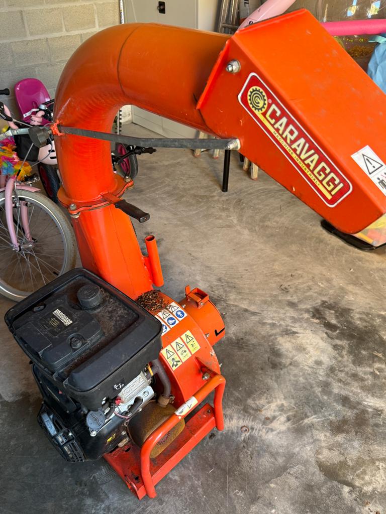 Bladzuiger Caravaggi VANGUARD 18, Tuin en Terras, Bladblazers, Ophalen, Gebruikt, Benzine, Met zuigfunctie