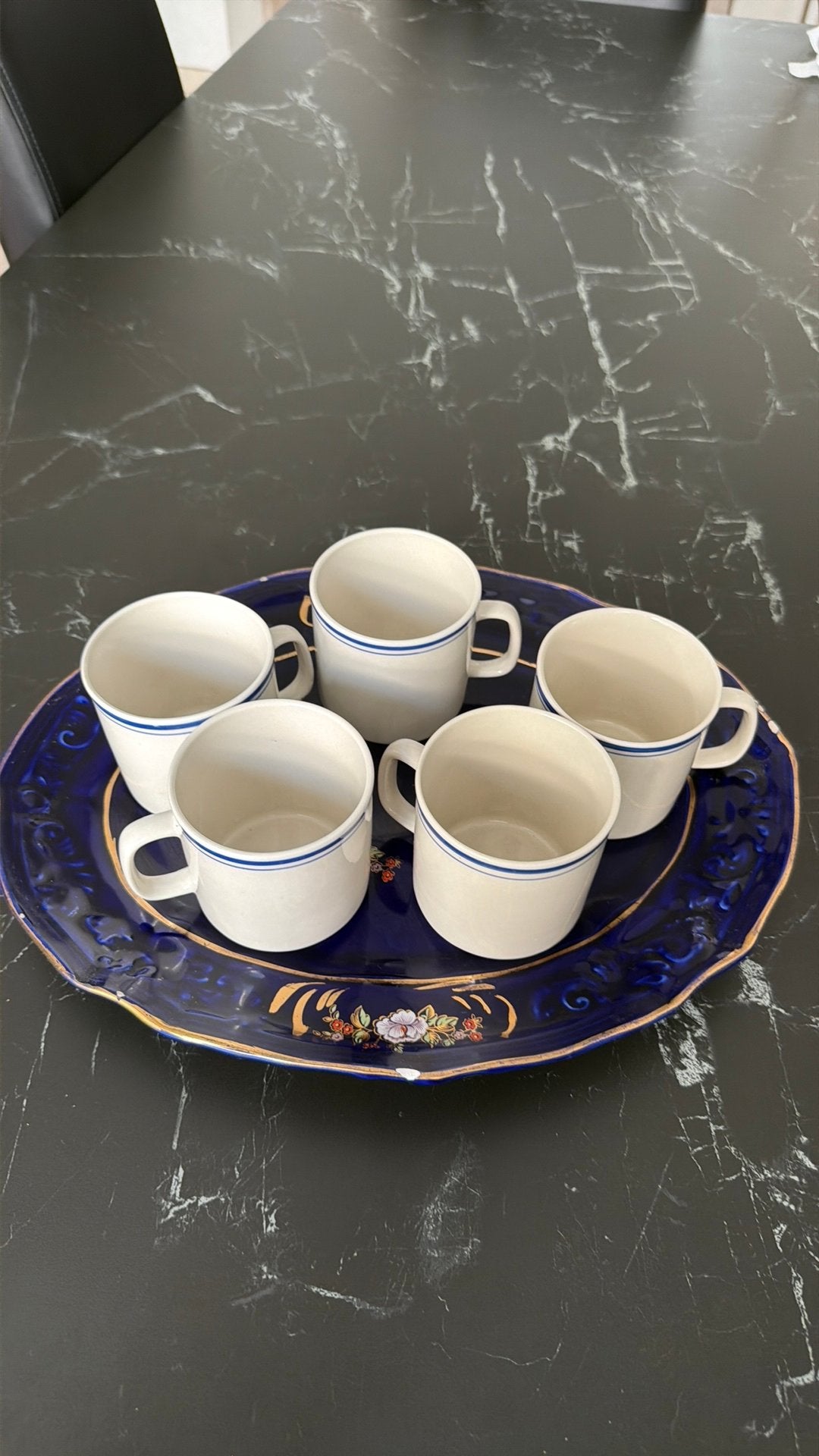 5 tasses de style rétro, vintage., Enlèvement ou Envoi