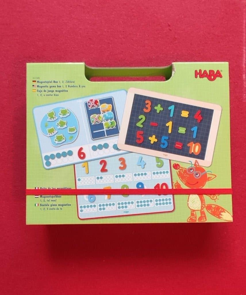 HABA Magneetspeldoos 1,2, tel mee!, Ophalen of Verzenden, Gebruikt