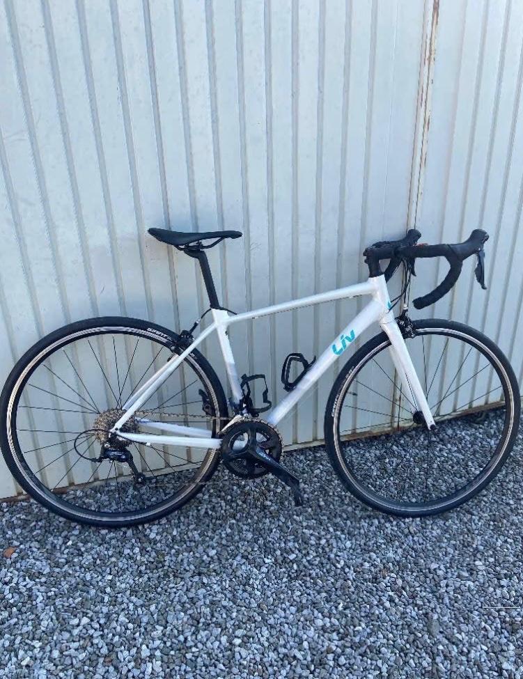 Dameskoersfiets Liv maat small, Fietsen en Brommers, 28 inch, Gebruikt, 10 tot 15 versnellingen, Velgrem