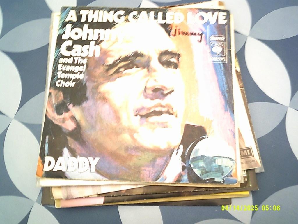 Johnny Cash – A Thing Called Love / Daddy/vinyl singel, Ophalen of Verzenden, Zo goed als nieuw, Overige formaten