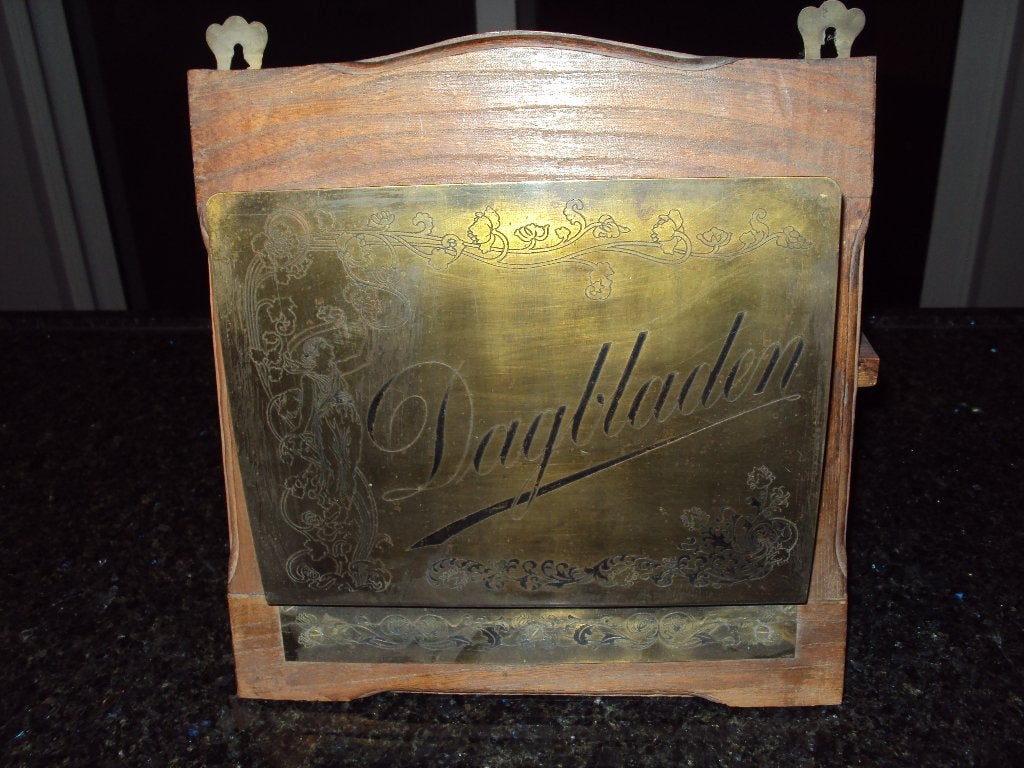 Antieke dagbladhouder, Antiek en Kunst, Ophalen of Verzenden