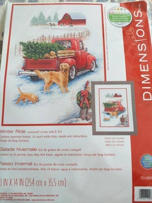 Borduurpakket Winter Ride van Dimensions, Verzenden, Nieuw, Borduurpakket