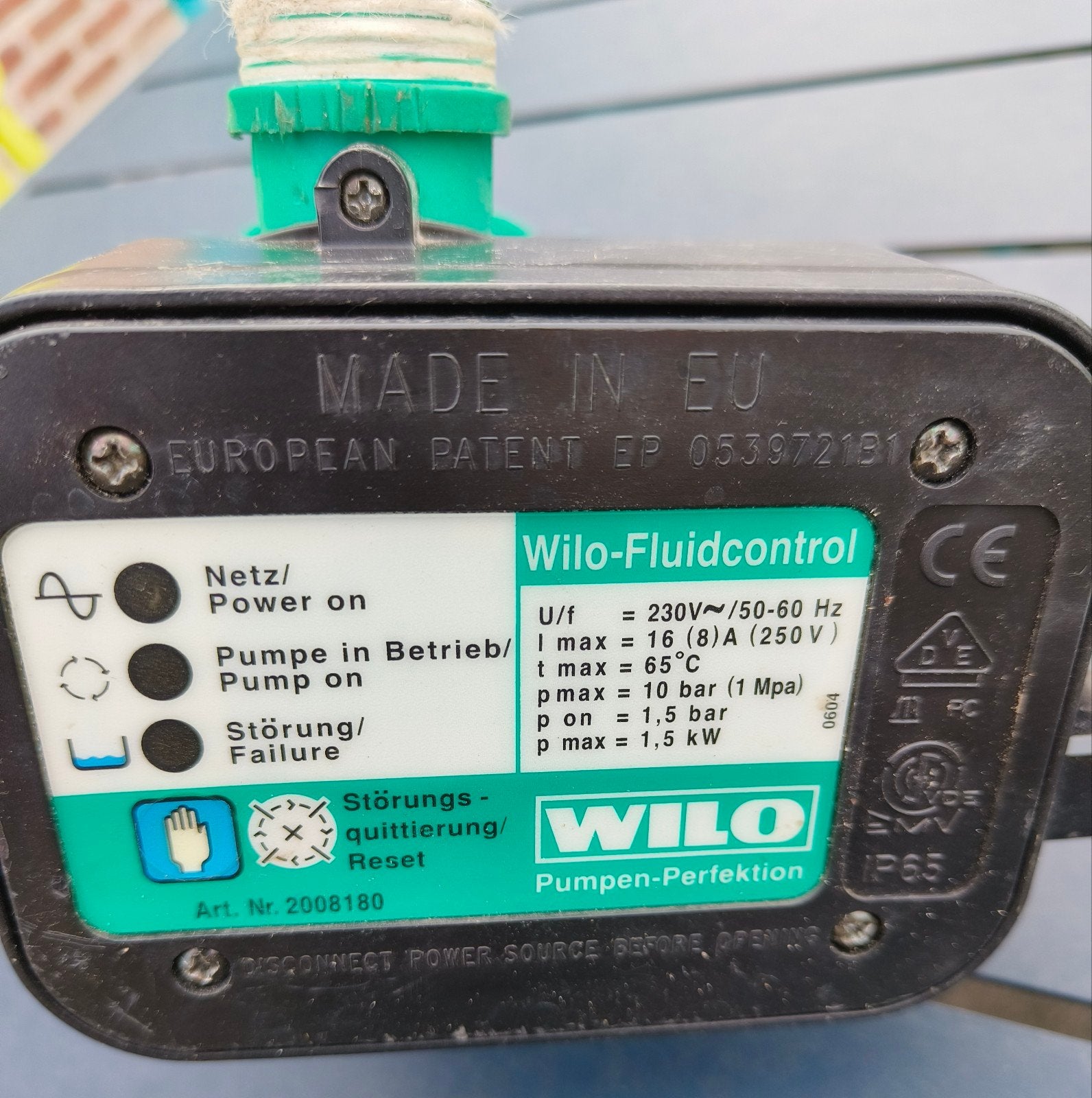 Contrôleur électronique Wilo Fluidcontrol pour pompe à eau e, Bricolage & Construction, Enlèvement ou Envoi
