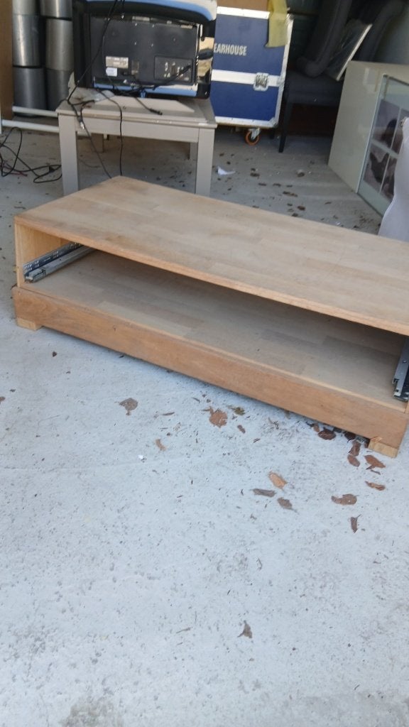 Meuble TV bas en chêne, Neuf, 25 à 50 cm, Klassiek, Moins de 100 cm