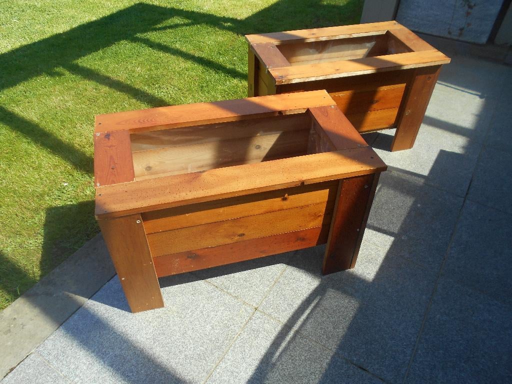 URGENT ! JARDINIERE EN BOIS, Tuin en Terras, Bloembakken en Plantenbakken, Nieuw, Hout, Ophalen