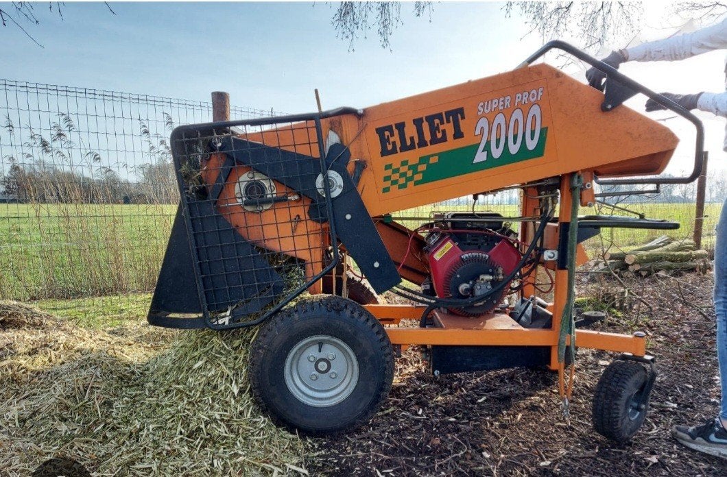 eliet superprof 2000 met afvoerband, Ophalen, Gebruikt, Benzine, Eliet