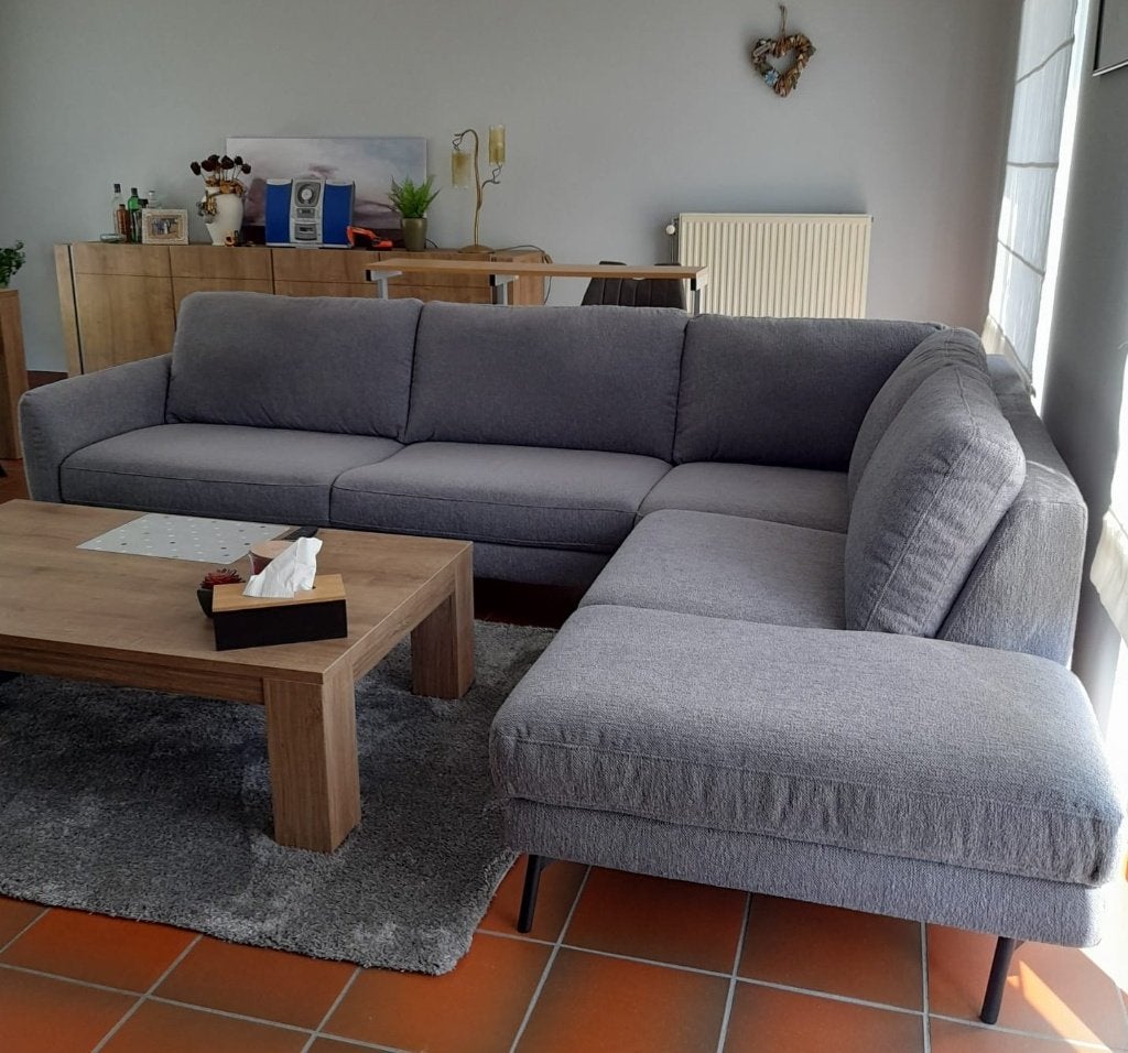 NIEUWE SOFA - SLECHTS 4 MAANDEN OUD-zeer lage prijs!!!, Ophalen, Nieuw, Stof, Landelijk / Modern