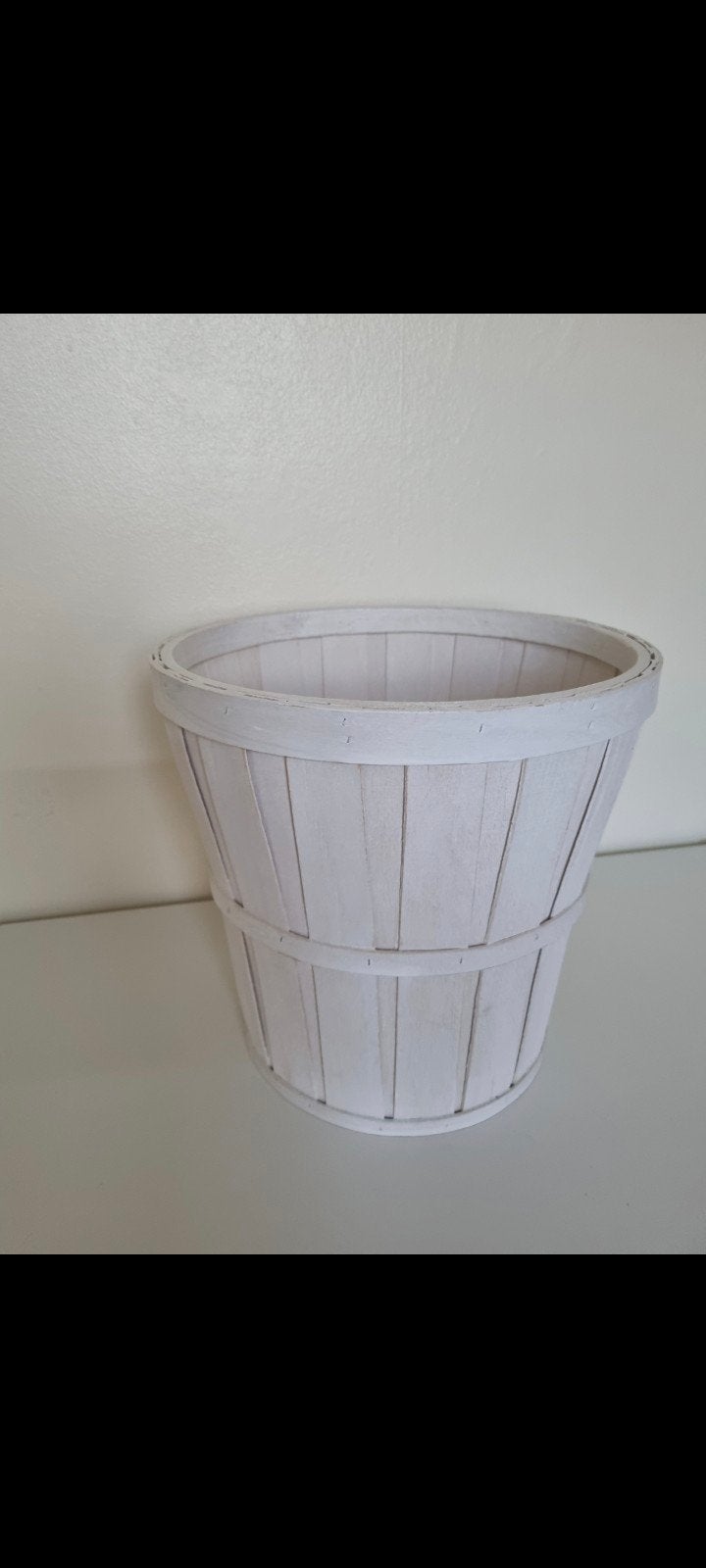 Pot à fleurs Ikea en bois peint en blanc., Enlèvement, Bois