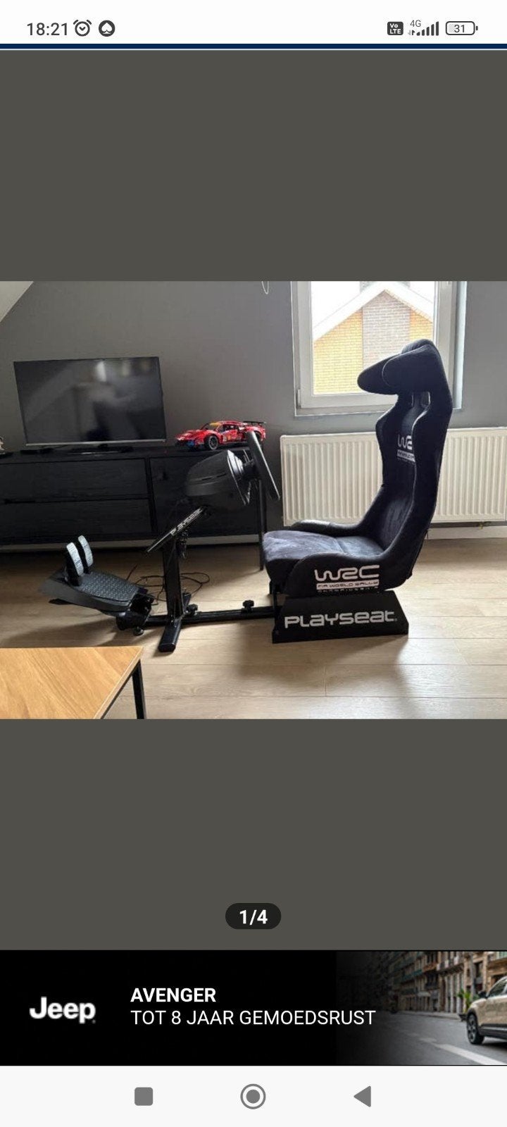 Race stoel WRC, Games en Spelcomputers, Ophalen, Zo goed als nieuw, Playseat of Racestoel, PlayStation 3