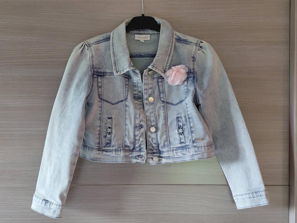 Jeansjasje voor meisjes maat 134, Kinderen en Baby's, Kinderkleding | Maat 134, Meisje, Trui of Vest, JBC, Ophalen of Verzenden
