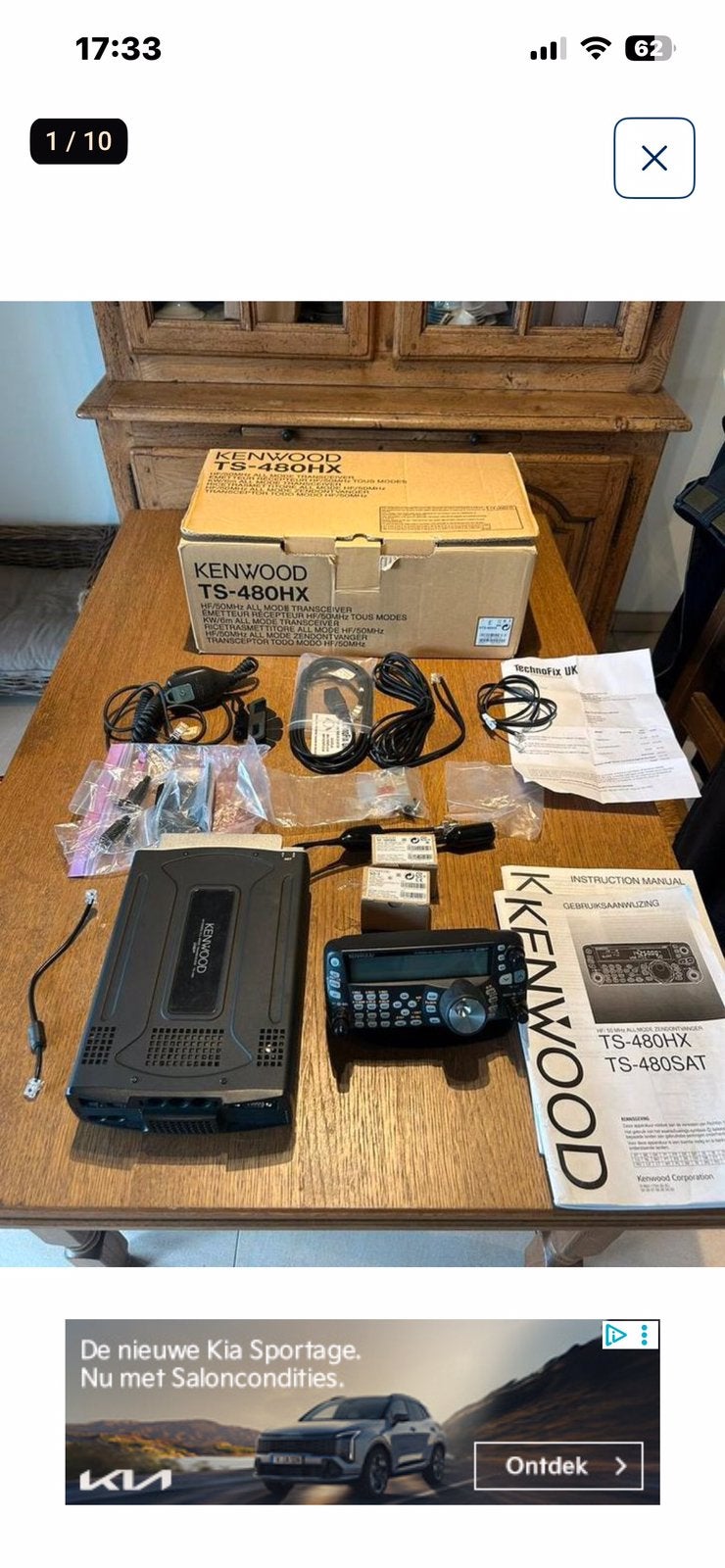 Kenwood TS-480hx complet avec accessoires, Télécoms, Enlèvement ou Envoi, Comme neuf, Émetteur et Récepteur