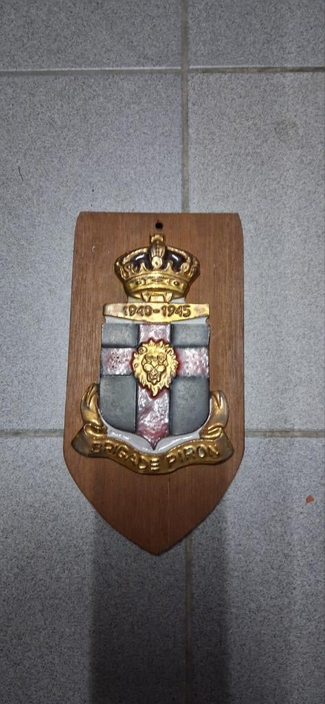 Schild Brigade Piron 1940-1945, Verzamelen, Ophalen of Verzenden