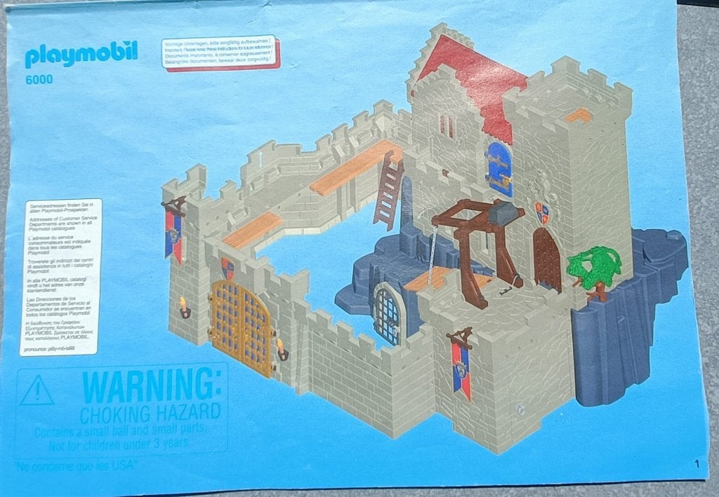 Chateau fort playmobil 6000, Ophalen, Losse onderdelen, Zo goed als nieuw, Kasteel/Fort