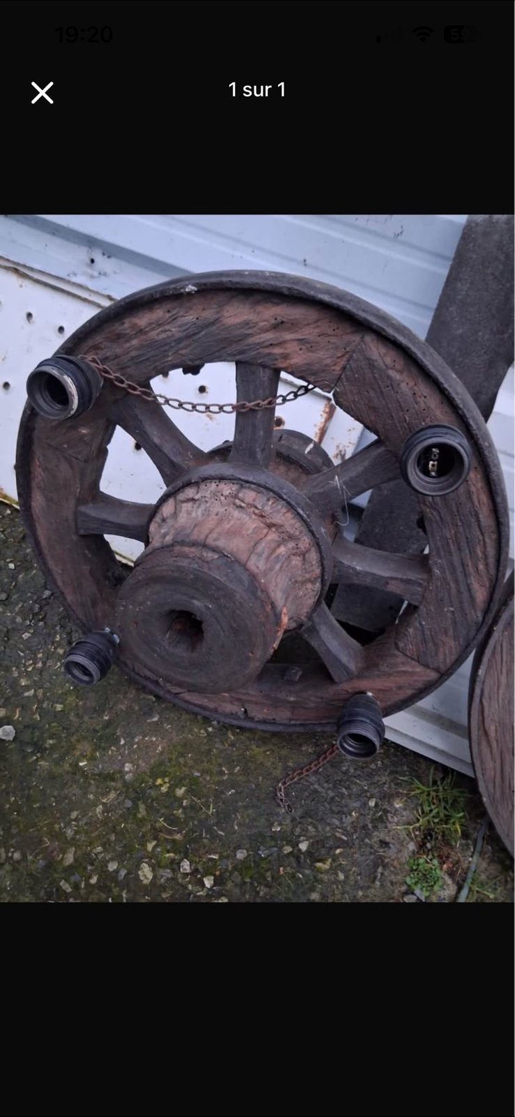 Roue de charette, Enlèvement