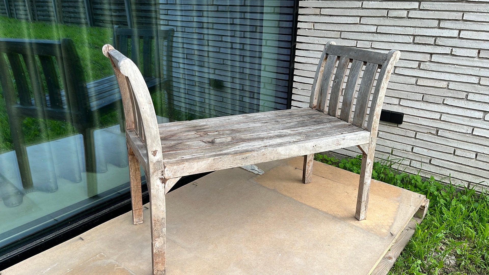 Houten bankje, Ophalen, Gebruikt, Hout