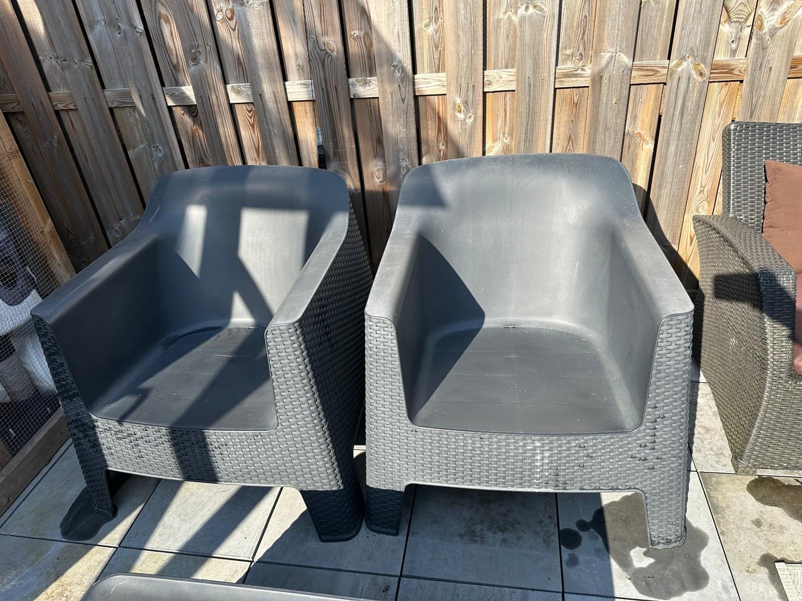 loungeset keter 3 stuks voor 15 euro, Jardin & Terrasse, Ensembles de jardin, Enlèvement, Sets de jardin